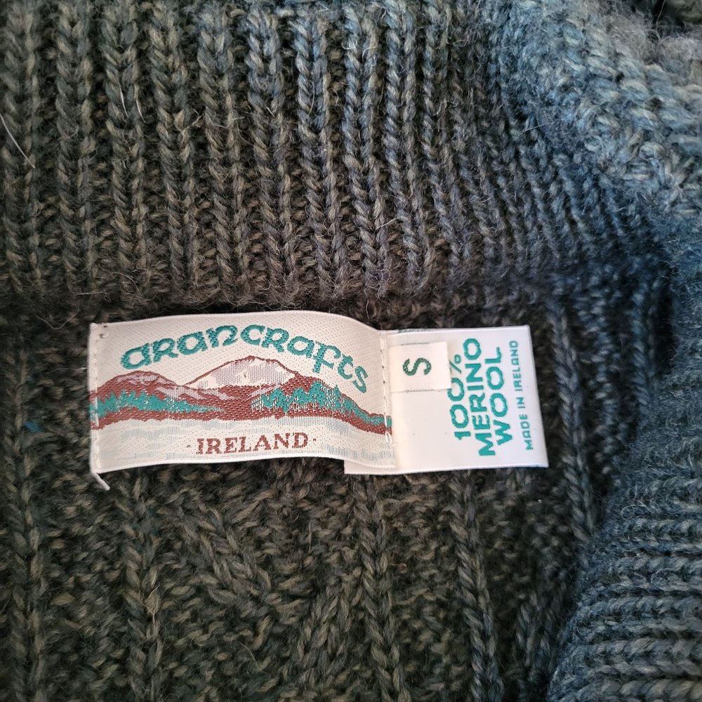 100% Merino wool aran sweater
